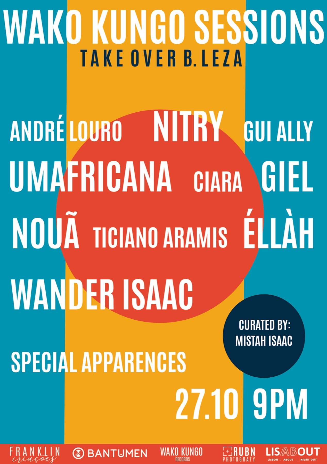Typographic lineup poster