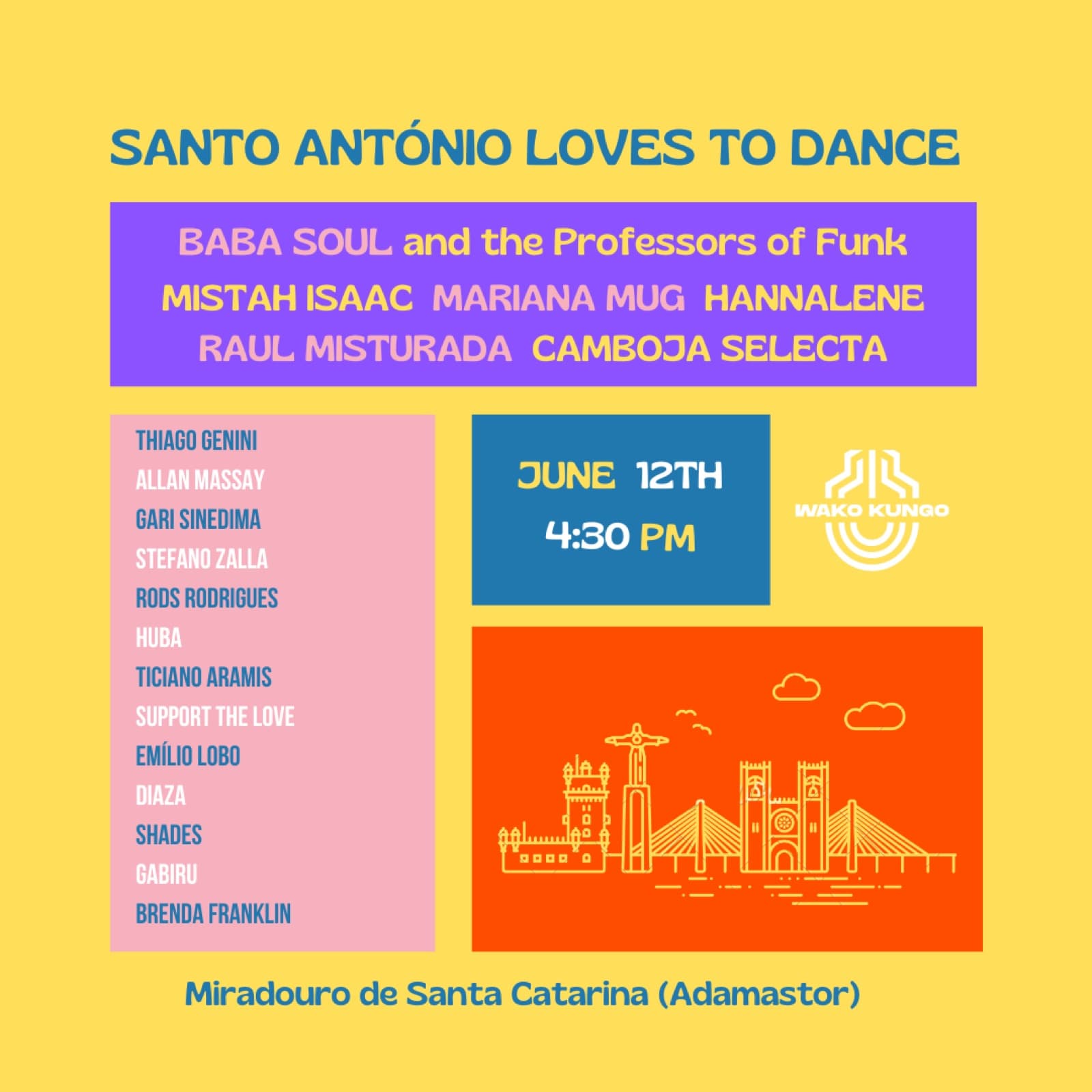Santo António Loves to Dance lineup